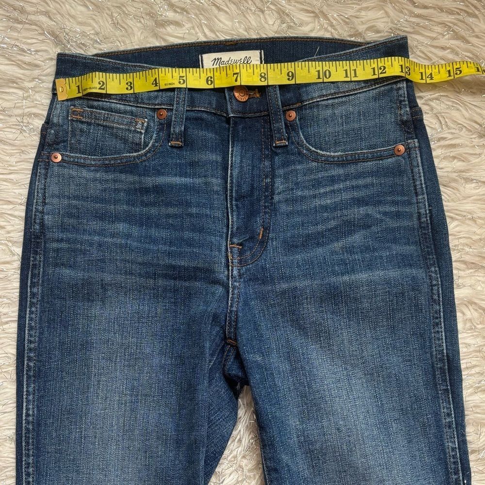 Madewell Dark Wash Blue Women’s 10” High Rise Skinny Jeans Size 25 - Picture 9 of 13